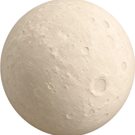 A clay moon